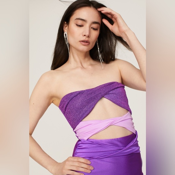 New! Baobab Ola Cut-Out Maxi Strapless Dress 💜💜 XL - Picture 9 of 16